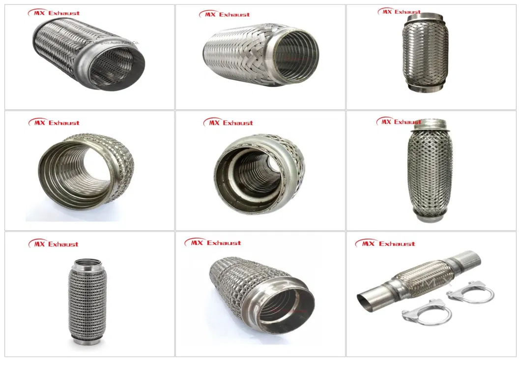 Exhaust Braided Auto Spare Part Flexible Exhaust Pipe