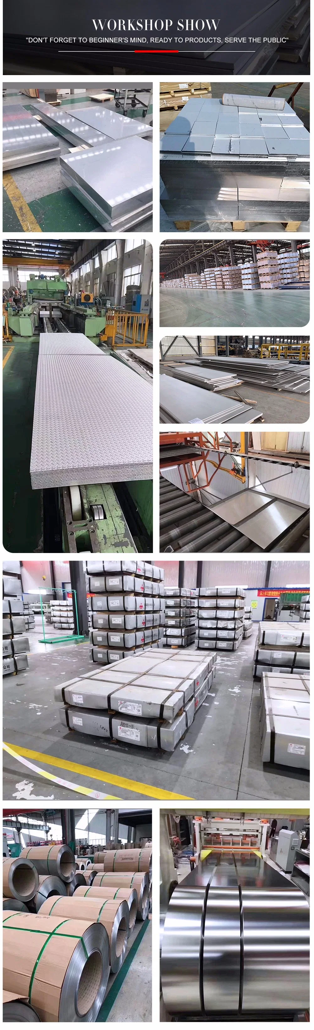 Decorative Mirror Sheet 304 316 316L 430 904L Stainless Steel Sheet Plate