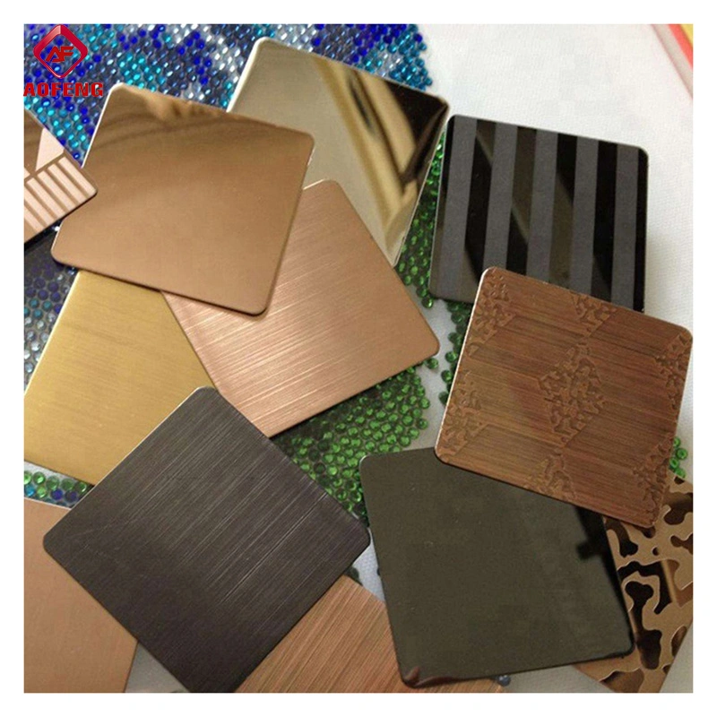 Color Decorative 1.0mm 2.0mm Thick Stainless Steel Sheet