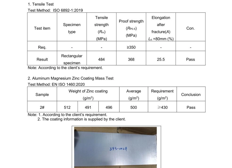 Zm430/Zm310 Magnesium Coated /Dx53D+As120 Aluminized / Az150 Aluminum/ Z275 Galvanized Steel PPGI/PPGL 430/304 Stainless Steel Strips for Light Steel Structures