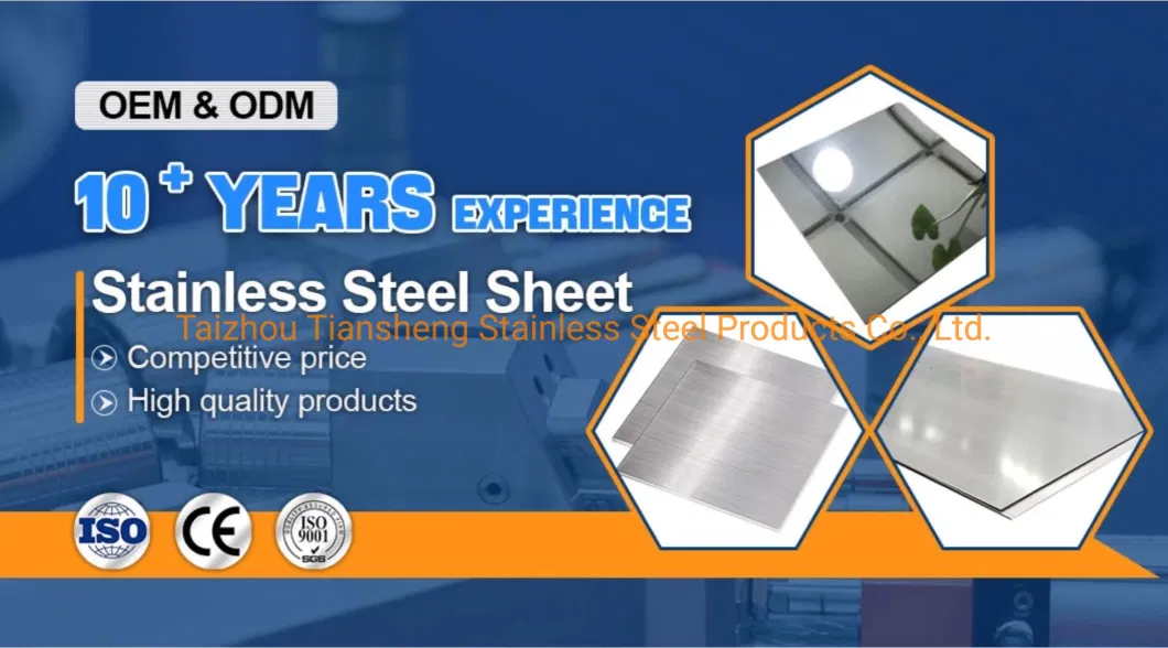 Cold/Hot Rolled Inox 304 304L 310S 316 316L 309S 321 904L 2205 2507 Customized 4X8FT 0.3-100mm 2b Ba Hl 8K No. 1 Stainless Steel/Galvanized/Aluminum/Metal Sheet