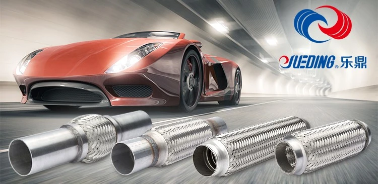 Auto Exhaust System Flexible Exhaust Pipe Braided Stainless Steel Pipe