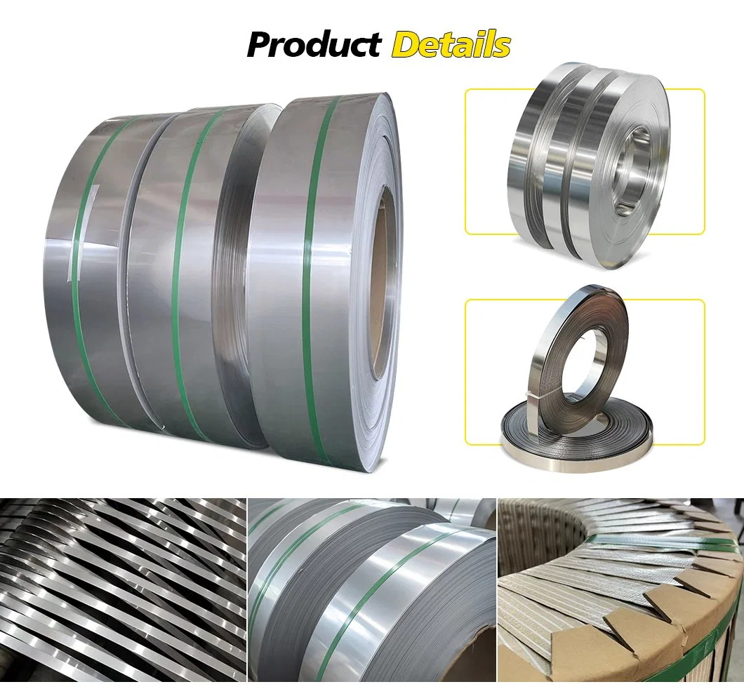 Custom Cold Rolled Stainless Steel Strip 304 with 0.05mm 2mm Thick Hot Dipped Zinc Strip 304 Stainless Steel Coil Strip From Chinese Supplier