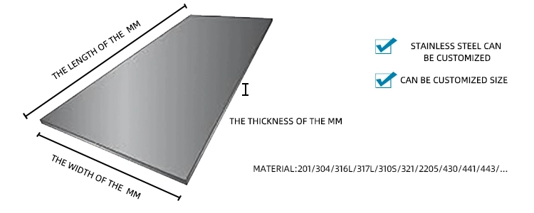 SUS201 304 316 310 En 1.4310 Stainless Steel Sheet 0.02mm~0.1mm