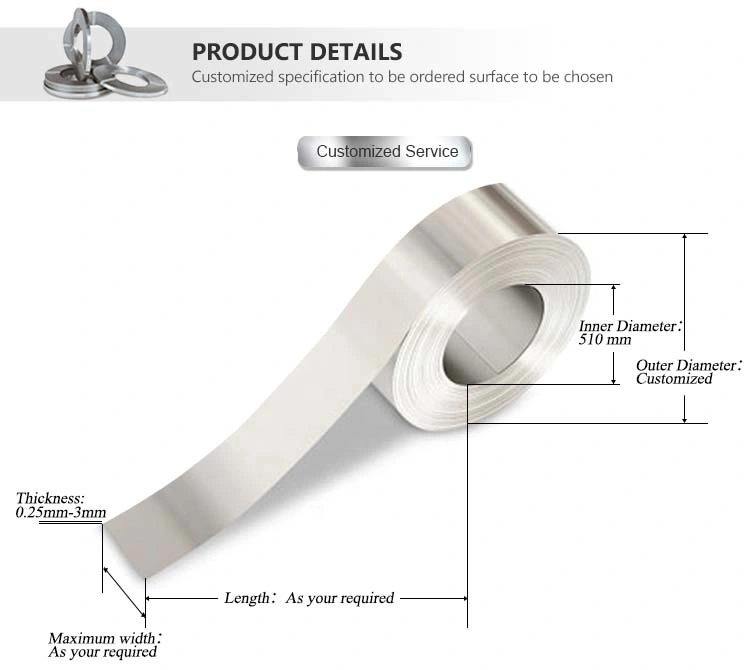 AISI SUS 201 304 316L 310S 409L 420 420j JIS 310 2b Ba 8K 6K 2507 Ss Strip Hot/Cold Rolled Stainless Steel Coil/Band/Strip (202/304L/316L) for Factory Price