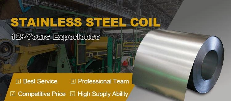 Cold/Hot Rolled 2b Ba 8K ASTM SUS201 202 301 304 304L 309S 310S 316L 904L 1250mm Stainless Steel Coils