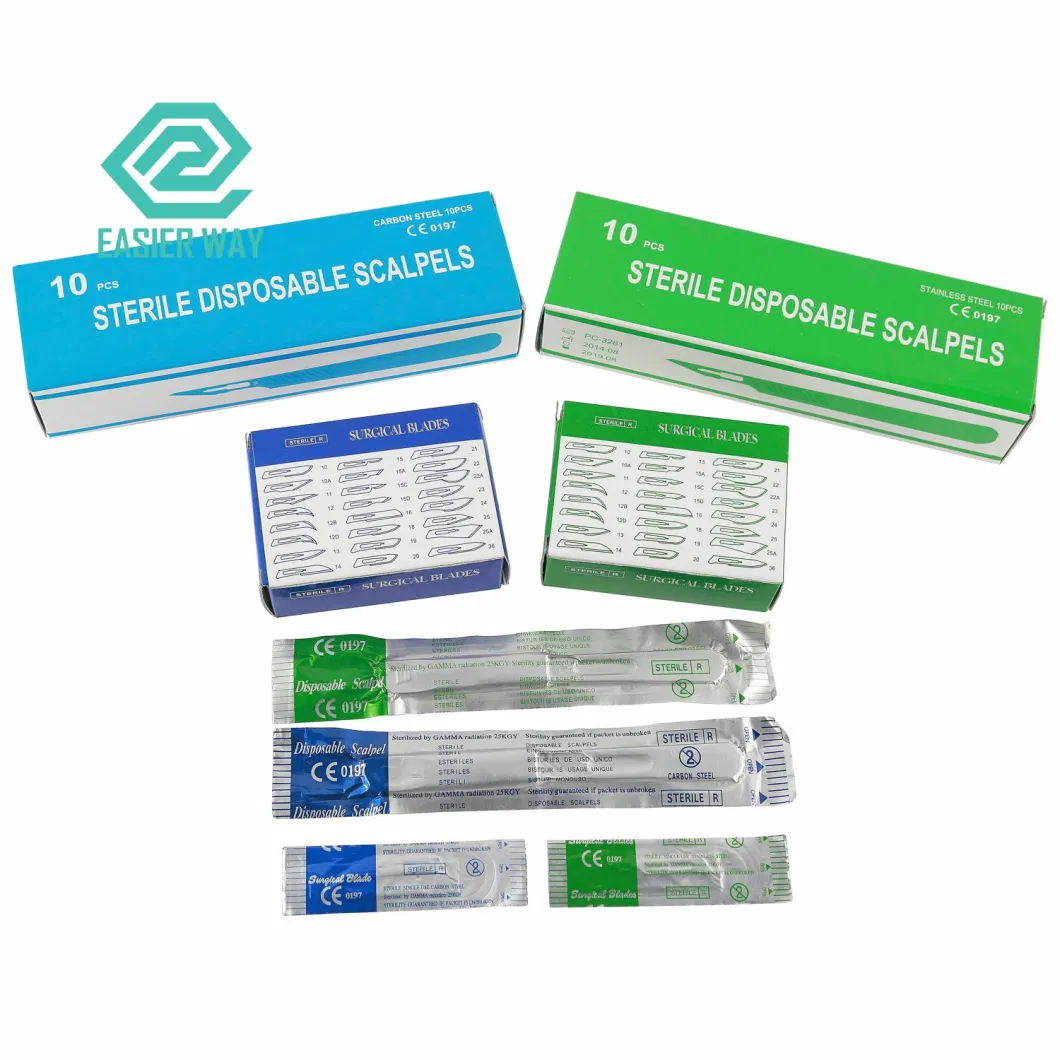 CE ISO Certified or Room Disposable Sharp Surgical Scalpel Blades