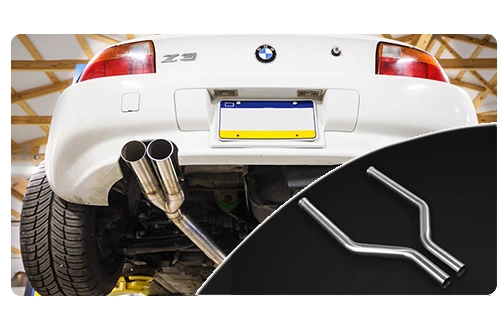 Customized Size Car Exhaust Flexible Pipe Tube with Collars 45mm/48mm/51mm/57/63/76mm