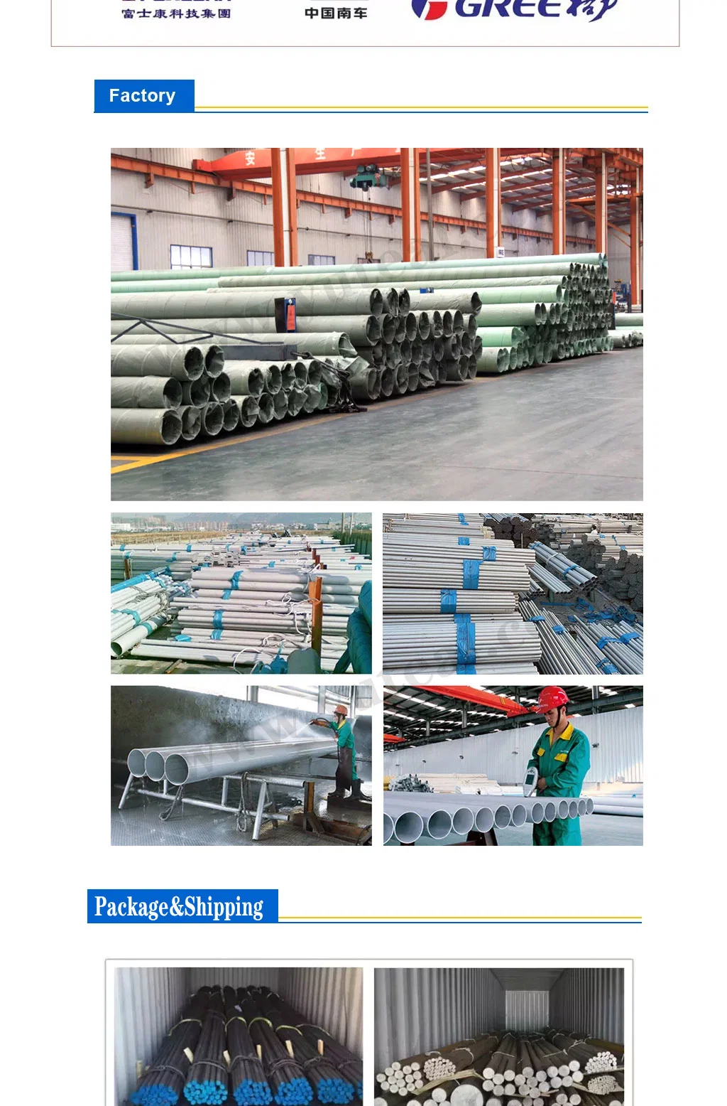 China Professional Manufacture 304 316 316L Seamless Stainless Steel Pipe Stainless Steel Tube