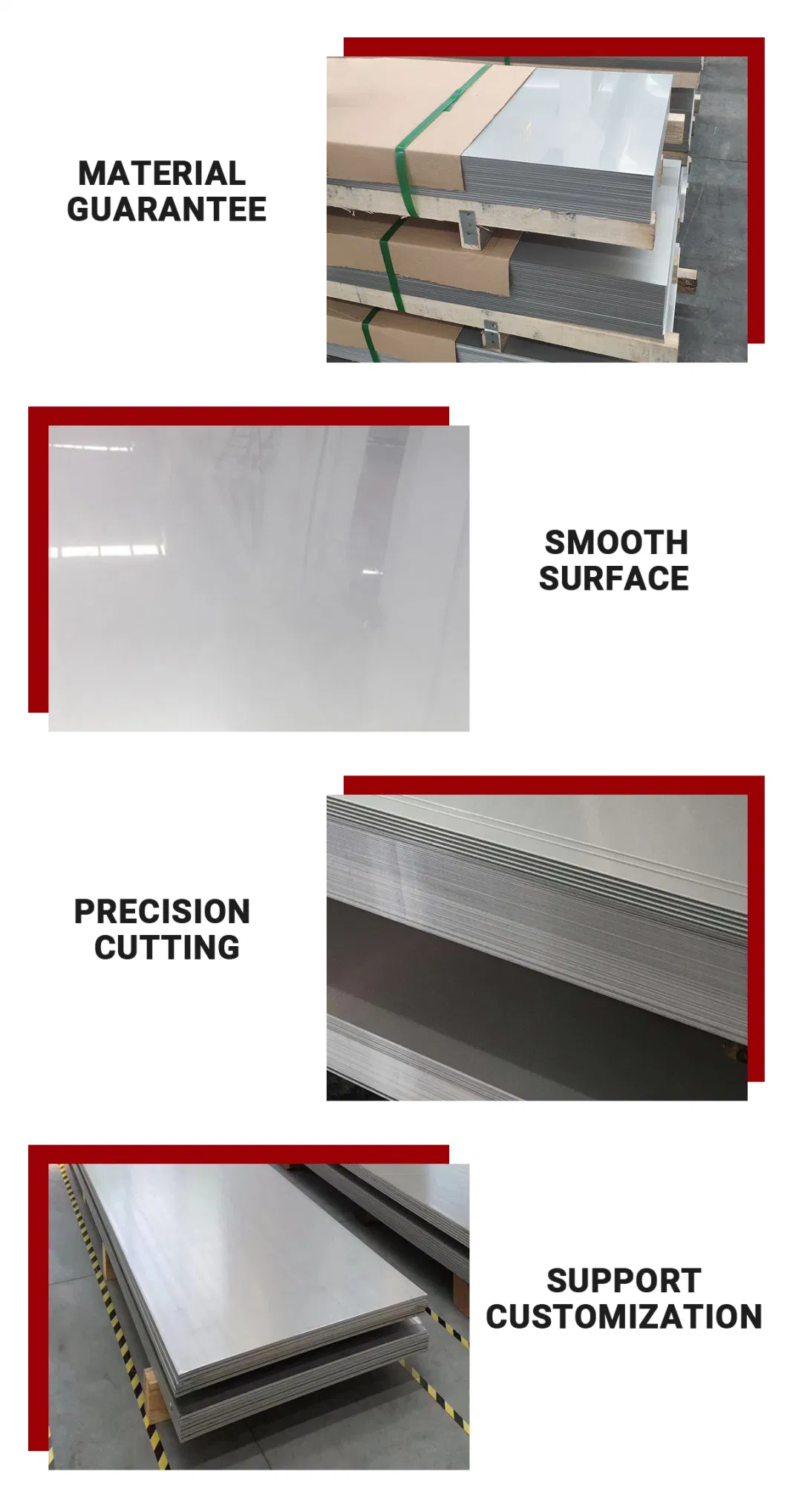 Chinese Supplier Prime Quality Top Selling Stainless Steel Sheet Plate ASTM AISI JIS 304 316 347 321 201 202 410 420 430 Stainless Steel Plate