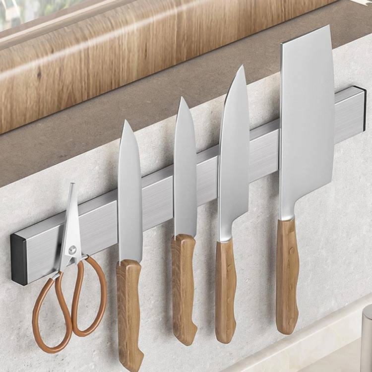 Kitchen Utensils 400 mm Stainless Steel Knife Strip Magnet Holder