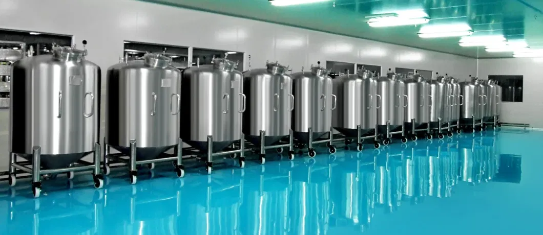 Food Processing Pre Mixing Vessel Storage Tank