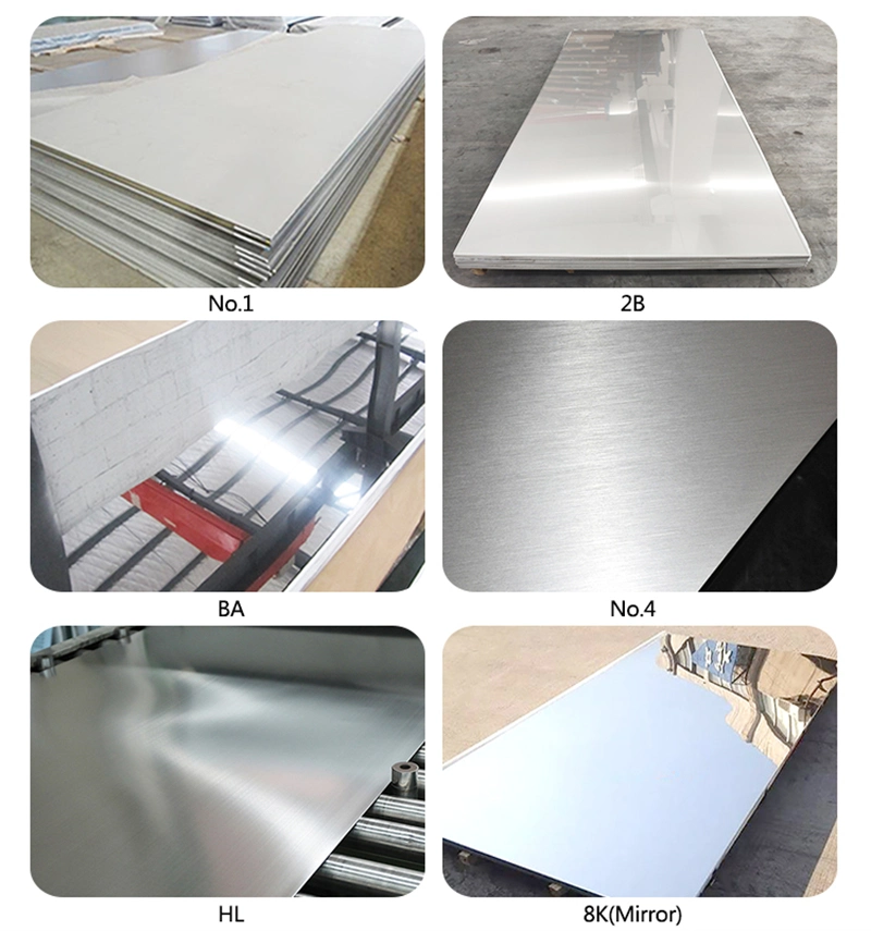 Grand Factory 201 304 316L 2b Ba No. 4 Hl 8K Surface Finish 4X8size Cold Rolled Mirror Stainless Steel Sheet for Elevator Door