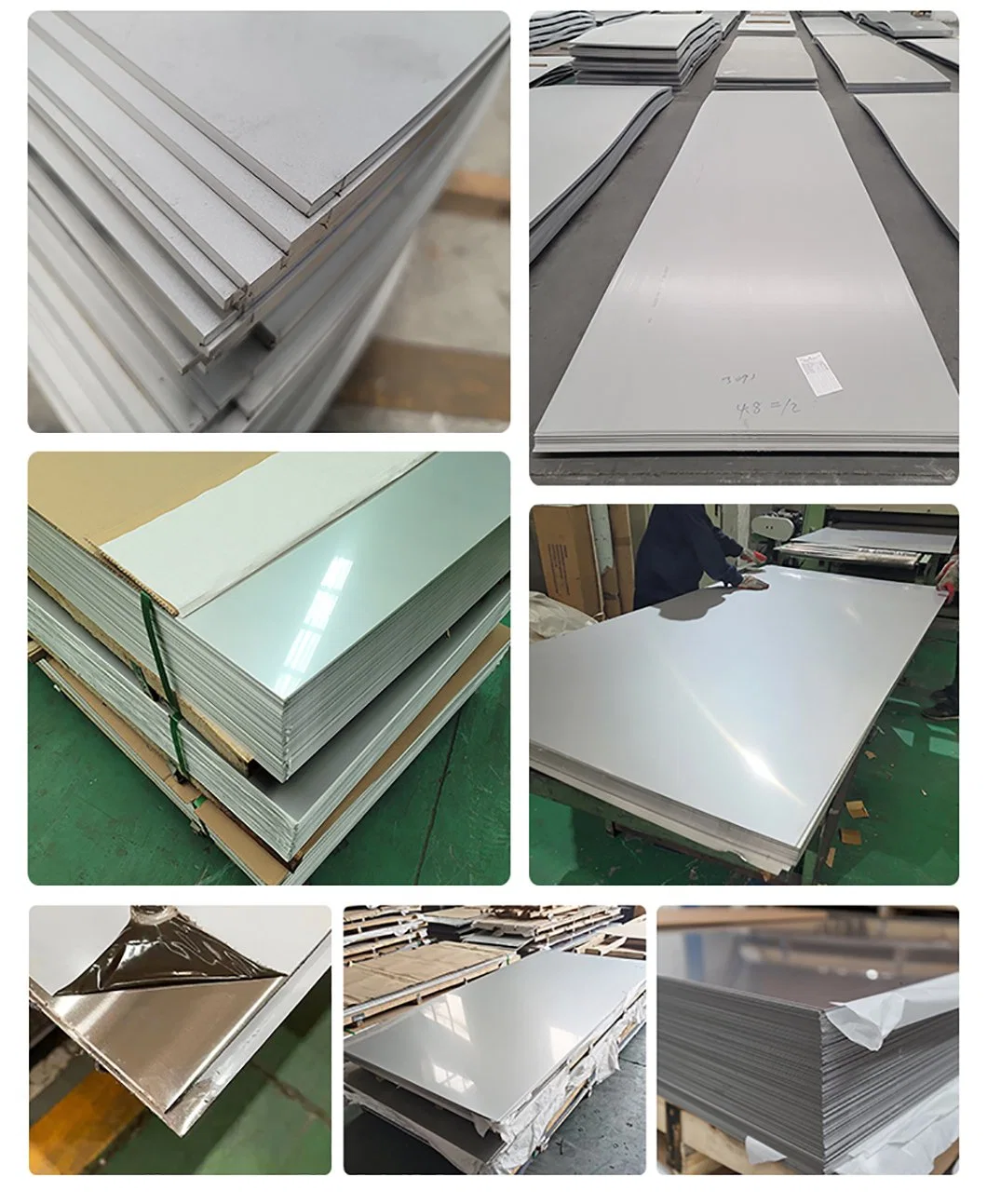 Custom Cold Rolled Hot Rolled AISI ASTM Ss 304 310 316 Super Mirror Finish Stainless Steel Sheet