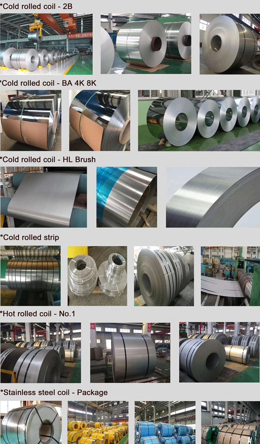 Cold Rolled 304 410 1mm 2mm Stainless Steel Strip