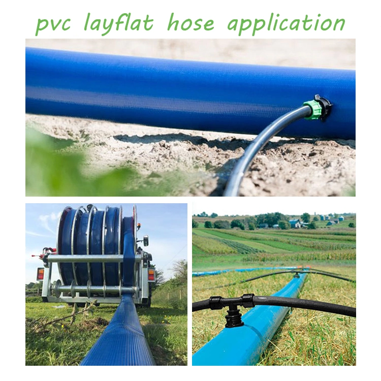 Industrial Drain Agriculture Irrigation Water Pipe PVC Heavy Layflat Air Hose 20-203mm