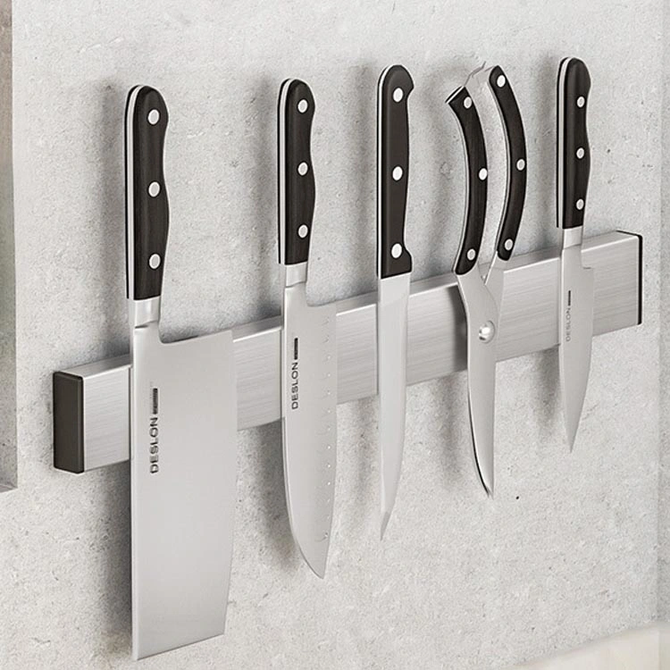 Kitchen Utensils 400 mm Stainless Steel Knife Strip Magnet Holder