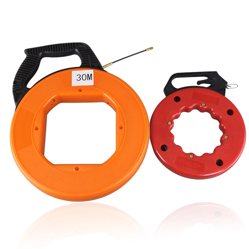 30m Pipe Threading Cable Puller Steel Fish Tape Reel