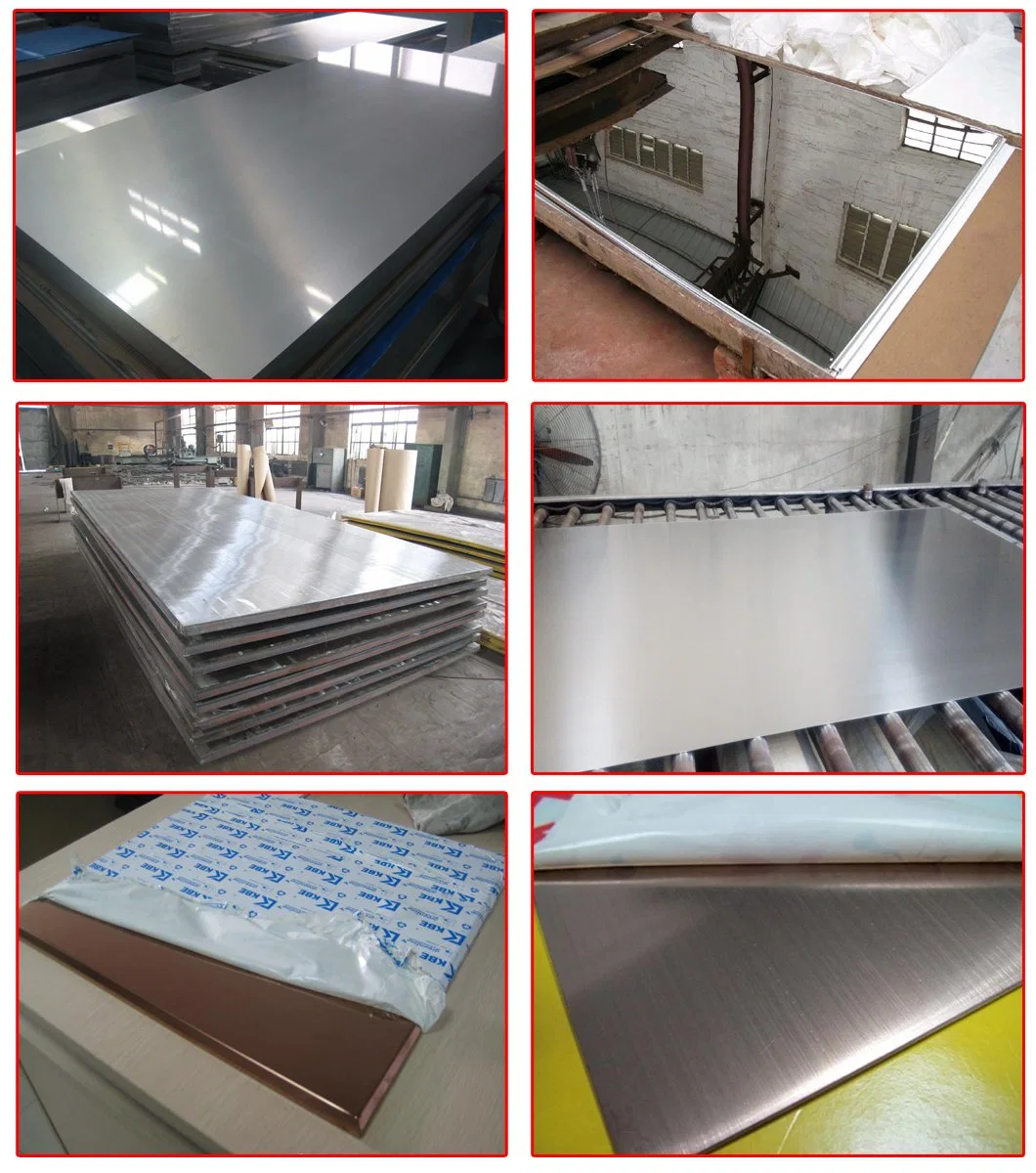 Ss Metal Sheet Building Material 2b Ba No. 4 Hot Rolled Brush Hairline Mirror 201 202 301 304 310S 410 409 430 Cold Rolled Stainless Steel Plate