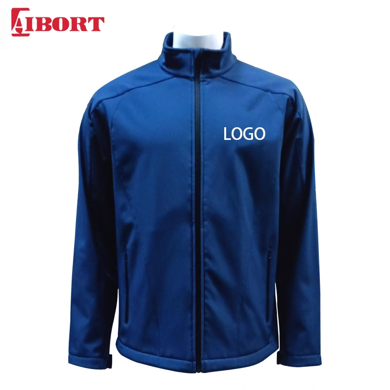 Aibort Men Waterproof Zipper Softshell Jackets for Sale (SFJK-03)