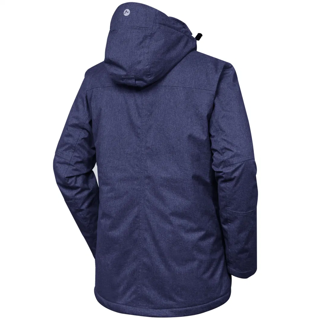 China Factory Winter Outdoor Warm Coat Windbreaker Breathable Waterproof Padding Jacket with Detachable Hood