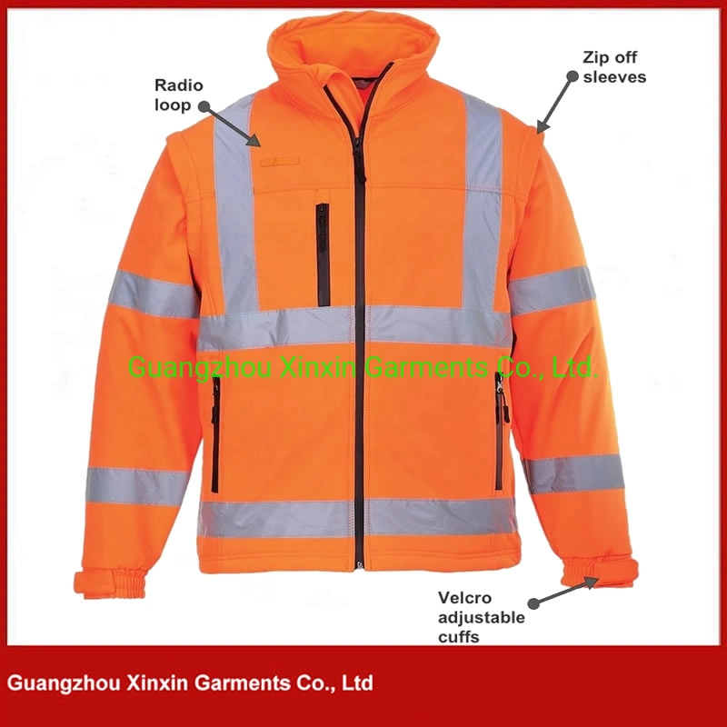 Custom Made Reflective 3m Polyester Male Polyester Windbreaker (W854)