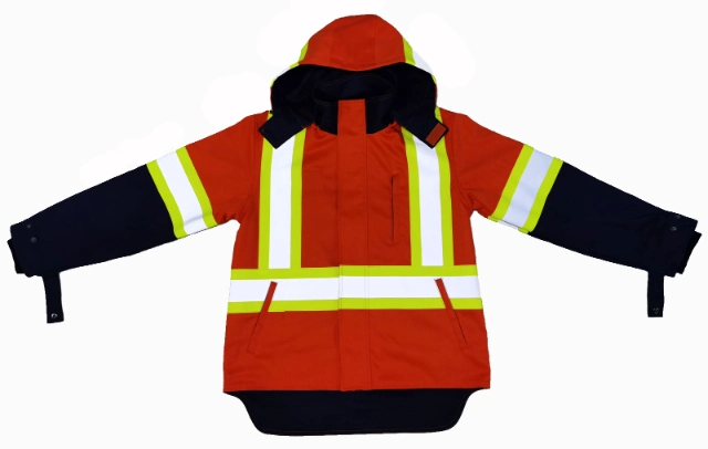 Windproof High Visibility Safety Jacket Insulated Safety Jacket Winter Jacket Women&prime;s Jacket