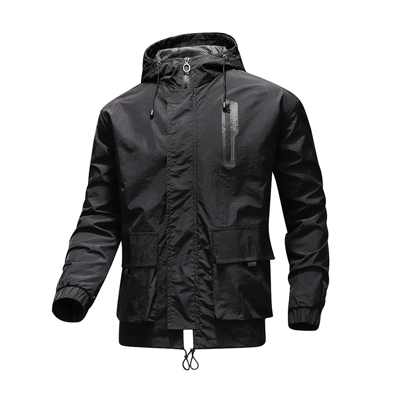 Wholesale Man&prime;s Fashion Black Jacket Outdoor Windproof Custom Softshell Jacket Keep Warm Autumn Winter