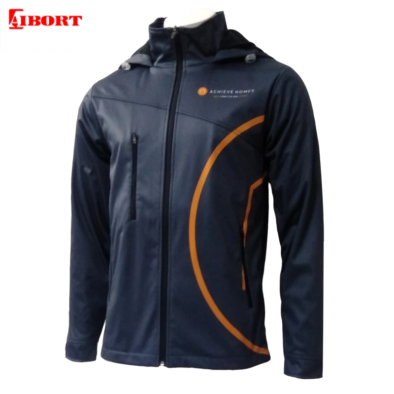 Aibort Custom Logo Winter Windbreaker Mens Warm Jacket (A-PT07)