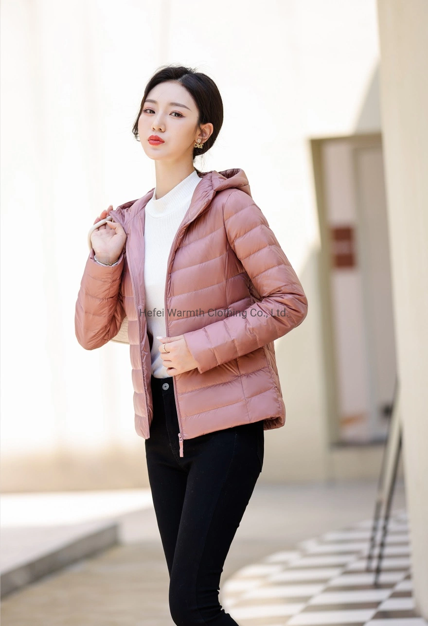 Wholesale Ladies Fashion/Casual/Outdoor/Winter Puffer Jacket Sex Ultra Light Plain Outer Wear/Leather/Goose Down Jacket