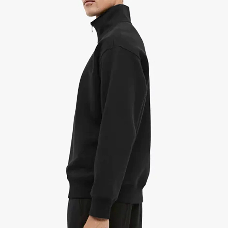 Mens Cotton Half Zip Streetwear Blank Heavyweight Quarter Zip Hoodie Manufacturers Custom Oversized Sweatshirt Quarter Zip Hoody