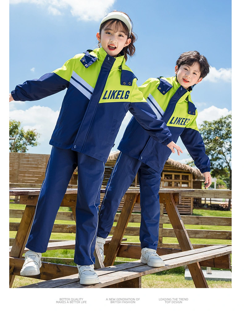 High Quality Kids Winter Three Piece School Uniform Interchange Jacket