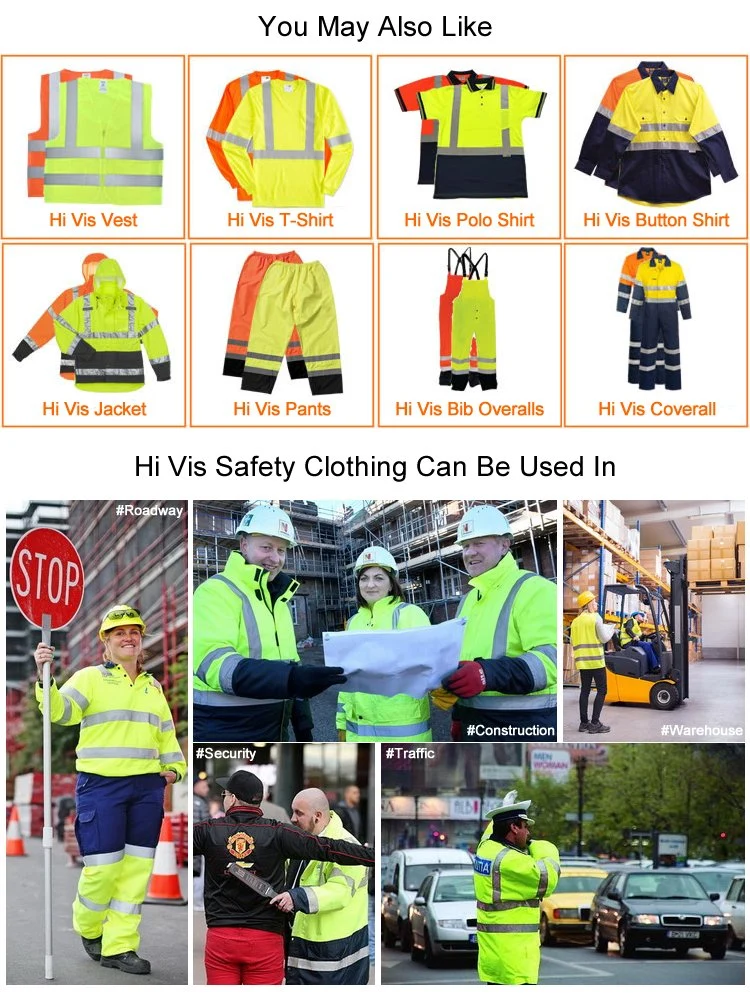 Custom Motorcycle Safety Reflective Vest Jackets Hi Vis Vest with Pockets for Men