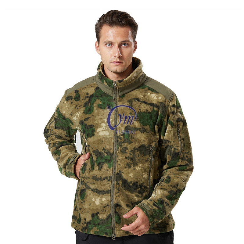 Custom Logo Mens Windbreaker Polar Fleece Winter Waterproof Windproof Softshell Tactical Jacket