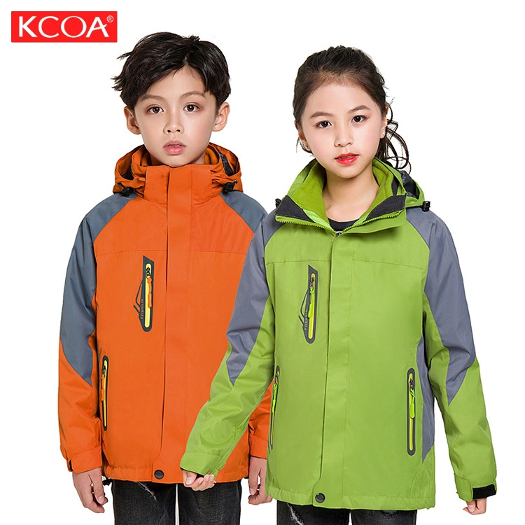 2021 Wholesale 3 in 1 Warm Thermal Fleece Kids Jackets