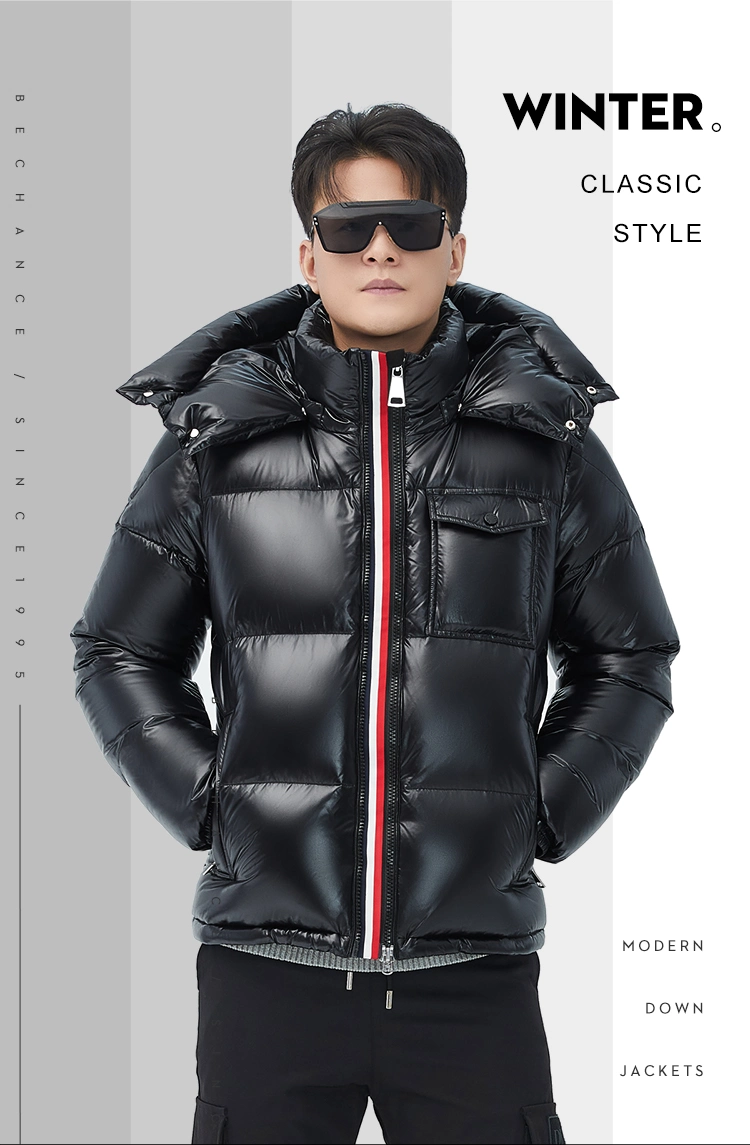 Custom Bubble Fashion Men&prime; S Winter Duck Down Jacket Thick Casual Puffer Warm Jacket