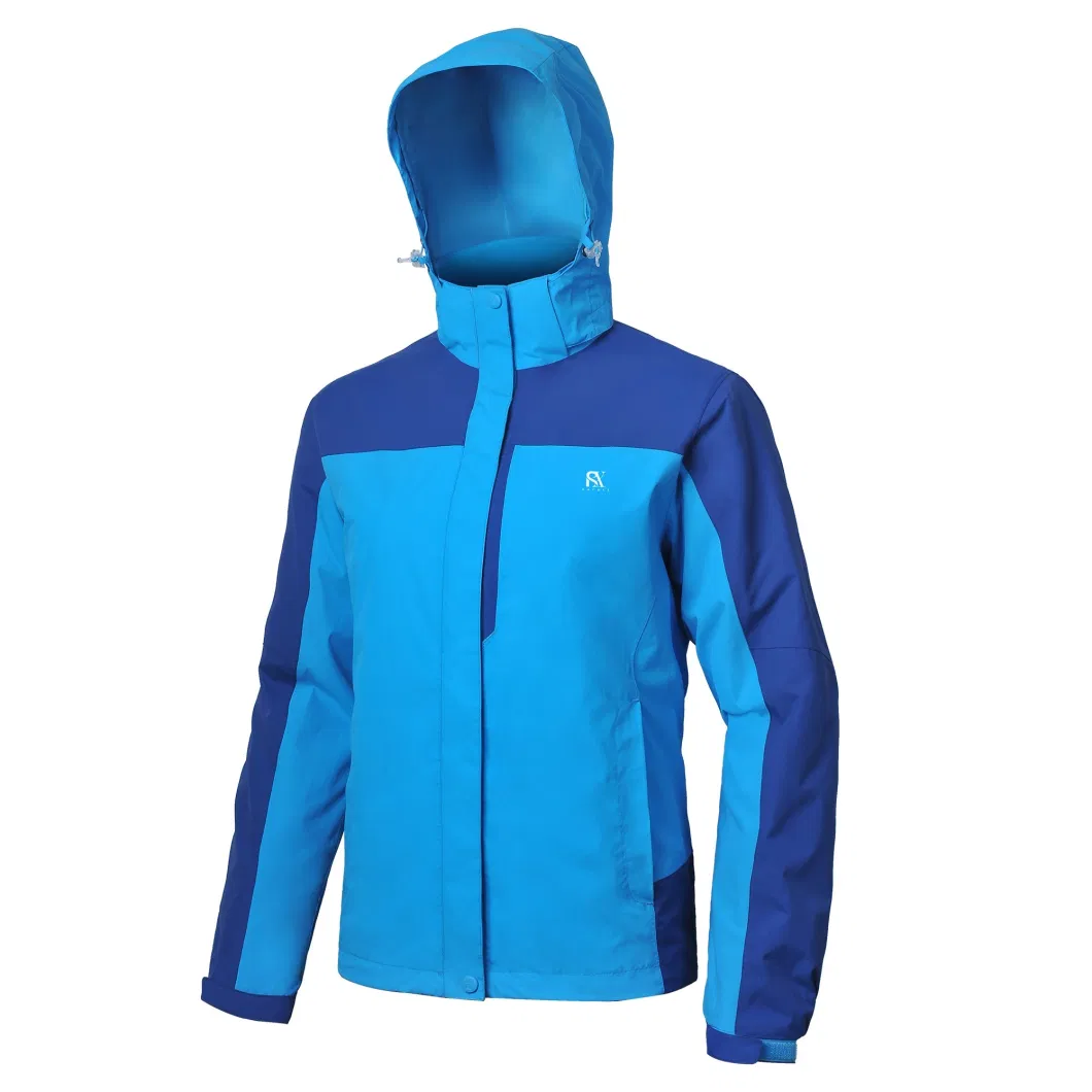 Women&prime; S Removable Outdoor Waterproof Fashion Ski 3 in 1 Winter Heated Hiking Padded Jacket