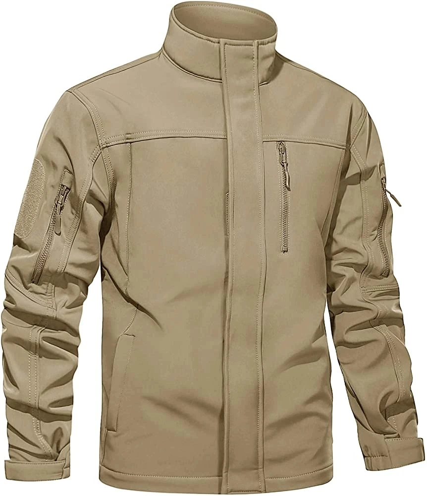Factory Wholesale Fashion Customized OEM ODM Mens Softshell Jacket Windbreaker Jacket Waterproof and Breathable Apparel Workwear Clothing