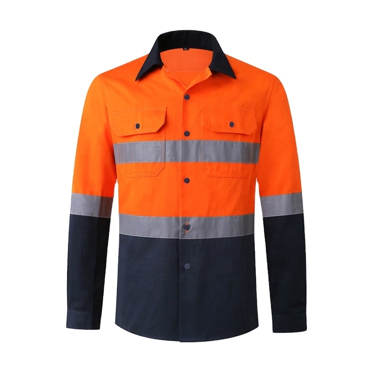 Customized His Vis Waterproof Windbreaker Softshell Breathable Reflective Jacket Factory Outdoor Protective Work Uniform Workwear Safety Wear