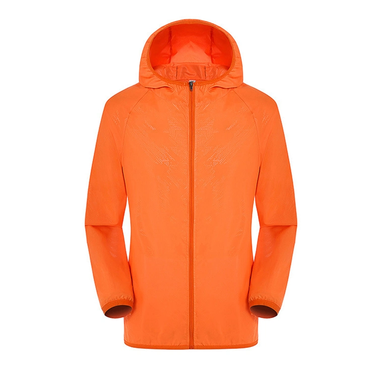 New Fashionable Design PVC Raincoat Waterproof Windbreaker Custom Logo Thin Rain Jacket
