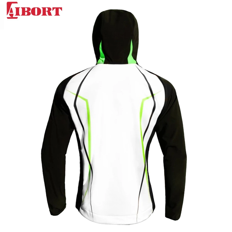 Aibort White Mens Full Sport Zipper Fleece Jacket (Z-JK200213J)