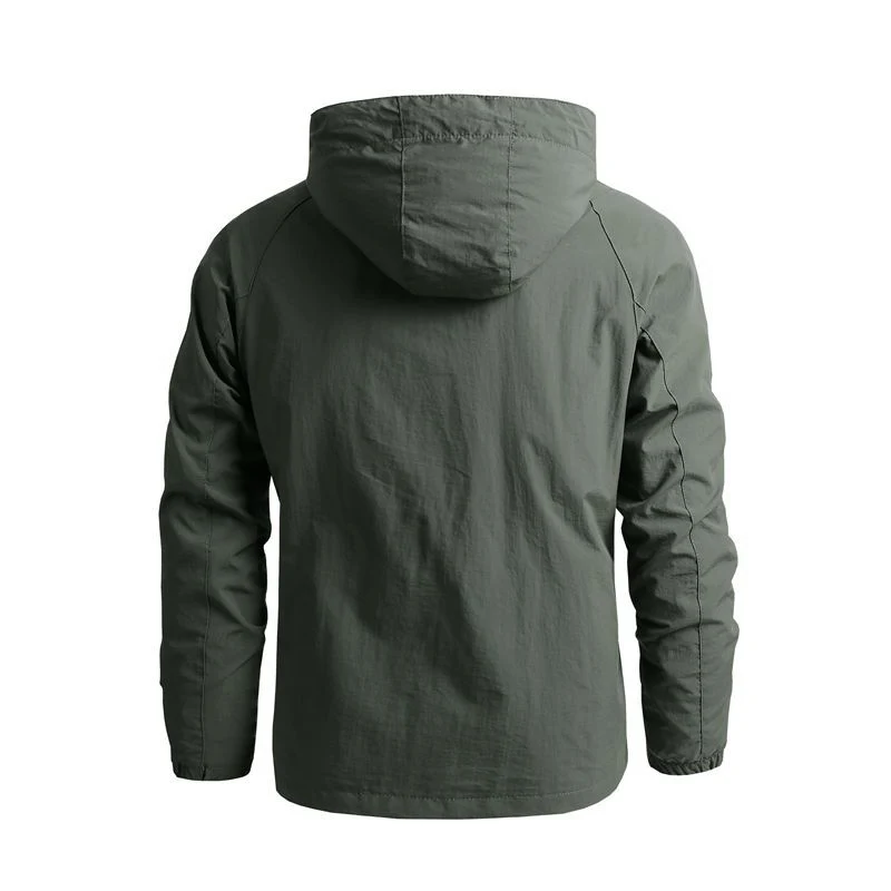 Wholesale Soft Shell Men&prime;s Jacket Windbreaker Windproof Waterproof Casual Outwear Zipper Warm Jacket for Men