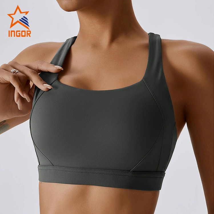 Ingor Sportswear Gym Wear Manufacturer Custom Wholesale Women Yoga Bra Sports High Impact Pilates Running Outdoor Fitness Sports Clothing Wear