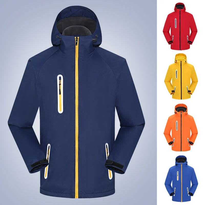 Hooded Winter Jacket Hi Vis Windproof Jacket Coat for Men Custom Winter Outdoor Work Jacket