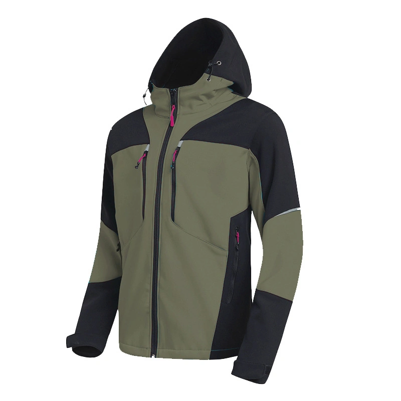 Manufacturers Wholesale Custom Outdoor Softshell Coat Block Warm Jackets Winter Hiking Zipper Windproof Jacket