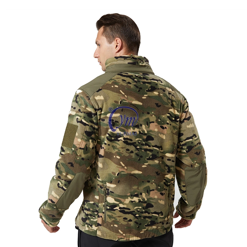 Custom Logo Mens Windbreaker Polar Fleece Winter Waterproof Windproof Softshell Tactical Jacket