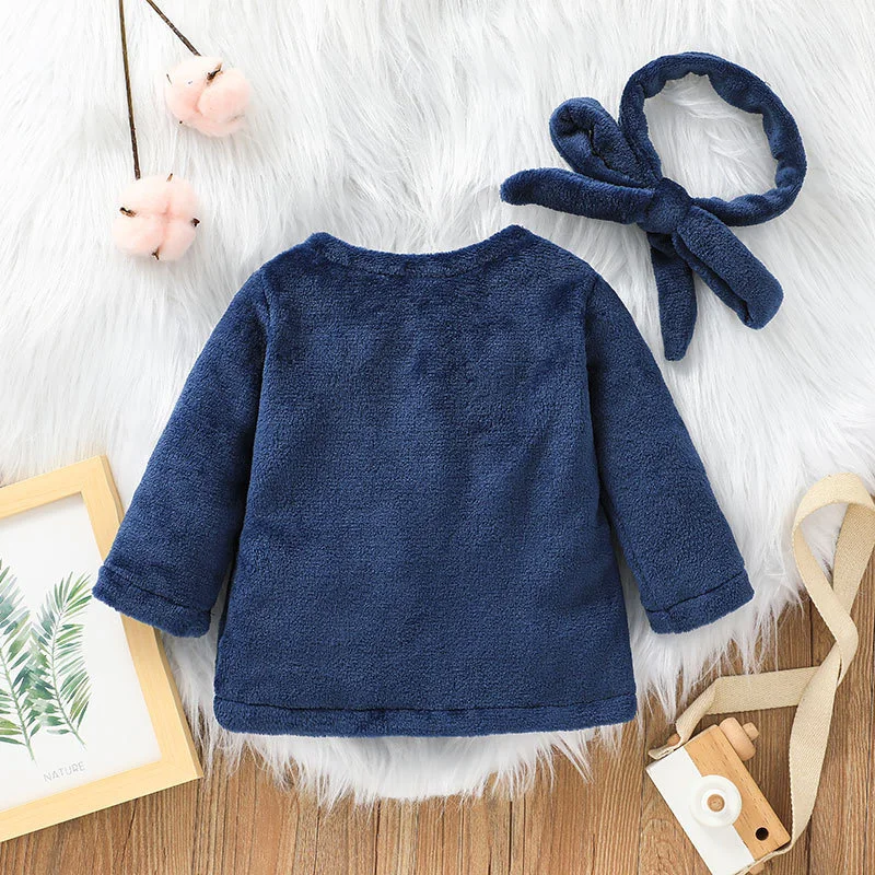 New Arrival Winter Girls Clothes Kids Clothing Baby Sherpa Fleece Jacket for Toddler Girls Top Kids Warm Soft Good Quality Coats