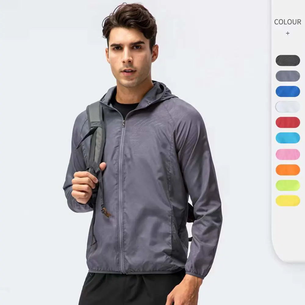 Custom High Quality Mens Cheap Polyester Windbreakers with Hoodied