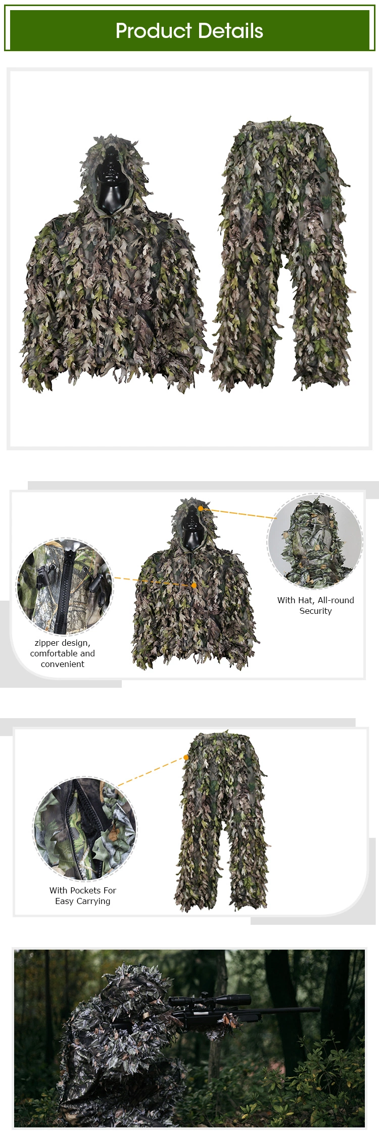 Hunting Camouflage Clothing Autumn Sawtooth Leaf Clothing