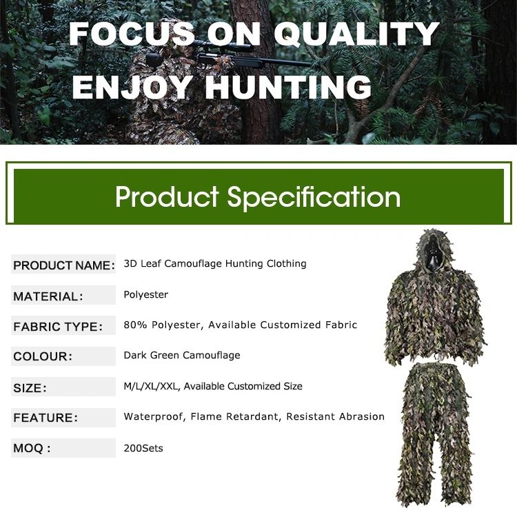 Hunting Camouflage Clothing Autumn Sawtooth Leaf Clothing